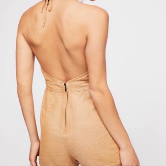 Free People - Linen Blend Halter Jumper - Picture 3 of 6